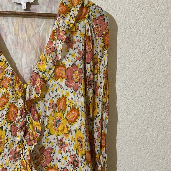 Cleobella | Audrey Lucia Floral Print Tiered Mini Dress M - Picture 3 of 7